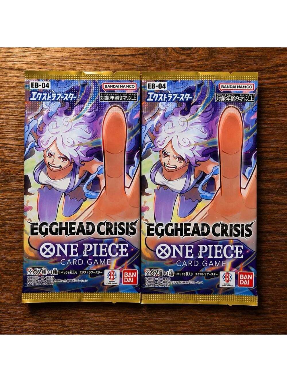 2x One Piece EB-04 Japanese Egghead Crisis Booster Packs